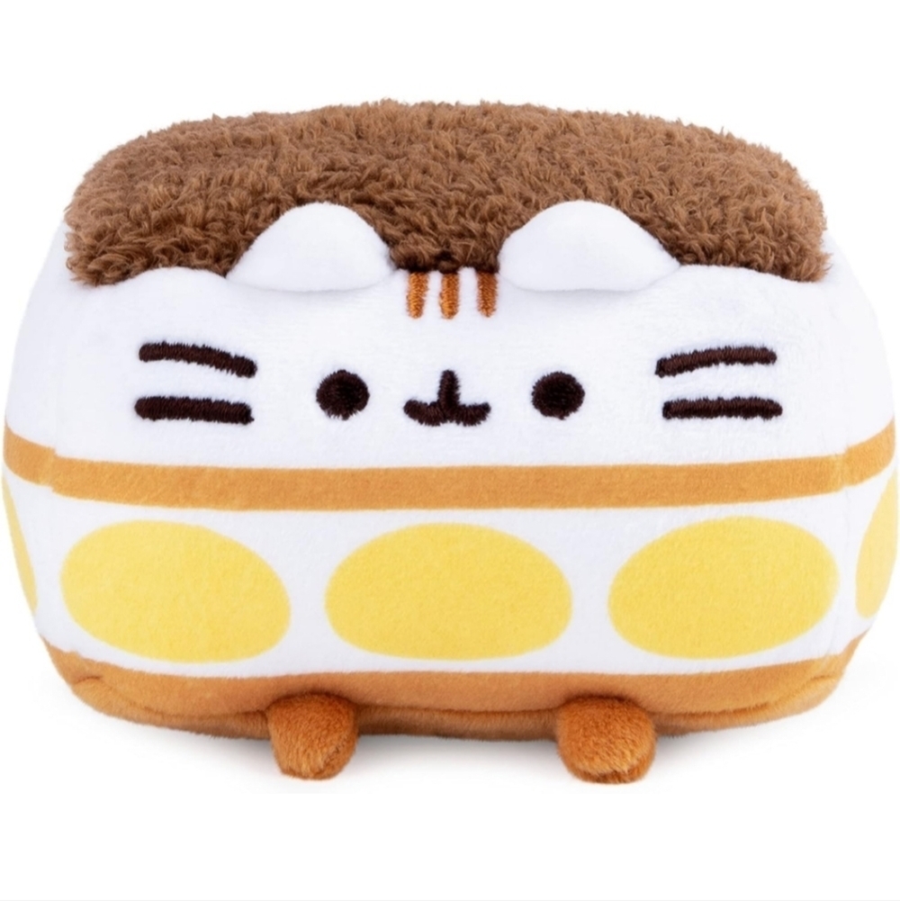 Cute Cat Plush Toy Gund Pusheen Tiramisu Plush Squishy, Stuffed Animal for Ages
